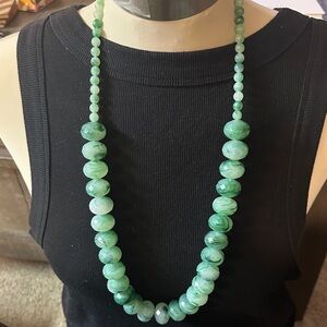 Elegant Green Beaded Necklace